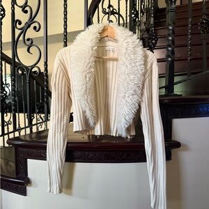 White Fur Y2K sweater S